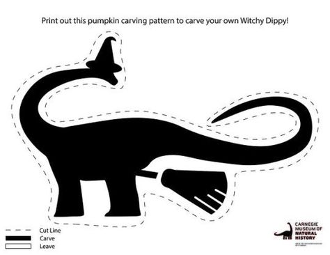 We have three pumpkin carving stencils for you to use that will bring Dippy the dinosaur to life, pumpkin style! You can choose to carve Dippy wearing a witch hat, Dippy in the night sky, or Dippy on a broom stick. Dinosaur Information, Pumpkin Carving Stencils, Broom Stick, Pumpkin Pin, Carving Stencils, Pumpkin Carving Patterns, Pumpkin Carvings Stencils, Celtic Culture, Turnips