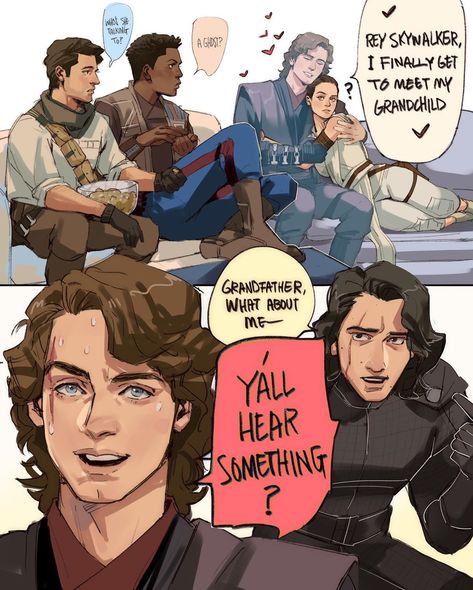 Columbo on Instagram: “Grandpa Skywalker  #starwars #anakinskywalker #anakin  #procreate #fanart #digitalart #finn #reyskywalker #poedameron #kyloren” Rey Skywalker, Anakin Vader, Star Wars Anakin, Star Wars Jokes, Stars Wars, Star Wars Comics, Star Wars Fan Art, Star Wars Pictures, Star Wars Fandom