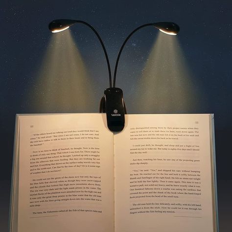 Book Club Gift Ideas, Music Stand Lights, Reading At Night, Relaxing Reading, Book Lamp, Led Reading Light, Book Light, Forever Book, Bedtime Reading