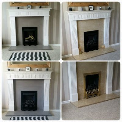 Ressurect your marble fireplace | Little Riches | Bloglovin’ Upcycled Fireplace Surround, 80s Fireplace Makeover, Refinish Fireplace, Upcycled Fireplace, Upcycle Fireplace, Fireplace Upcycle, Painted Fire Surround, Gas Fireplace Makeover, Lounge Fireplace