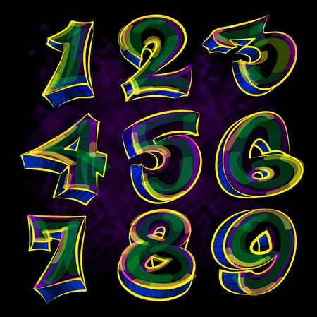 Graffiti Numbers, Graffiti Alphabet Styles, Tattoo Lettering Alphabet, Graffiti Lettering Alphabet, Graffiti Art Letters, Graffiti Wildstyle, Lettering Styles Alphabet, Graffiti Words, Graffiti Lettering Fonts