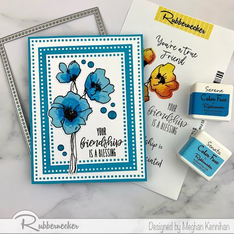 Made By Meghan K: Rubbernecker Stamps Spring Release Friendship Poppies Rubbernecker Stamps, Friendship Flowers, Tulips Card, New Friendship, New Release, Floral Cards, Petunias, Flower Cards, A Blessing