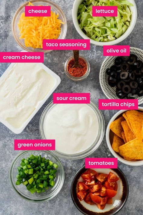 Looking for a quick and easy party appetizer that will impress your guests? Try this simple yet delicious taco dip recipe. Made with just a few key ingredients, including cream cheese, sour cream, and a perfect blend of taco seasoning, this dip is sure to become a hit.