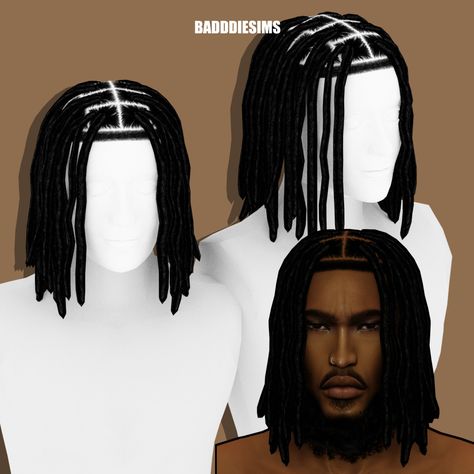 BADDDIESIMS HASSAN LOCS V1 [ EARLY ACCESS ] Sims 4 Cc Men Hair Locs, Sims 4 Hair Cc Black Female Braids, Sims 4 Cc Male Locs, Black Urban Sims 4 Cc, Sims 4 Cc Locs Hair Male, Sims 4 Cc Dread Locks Male, Sims 4 Male Locs, Cc Men Hair, Dreads Sims 4