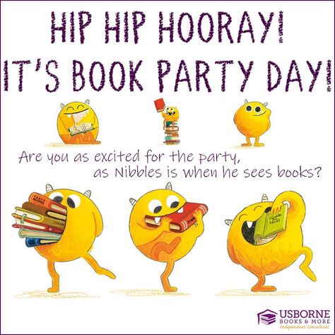 Paperpie Book Graphics, Nibbles The Book Monster, Usborne Books Graphics, Readers Advisory, Book Boutique, Book Themed Birthday Party, Usborne Books Consultant, Usborne Books Party, Into Books