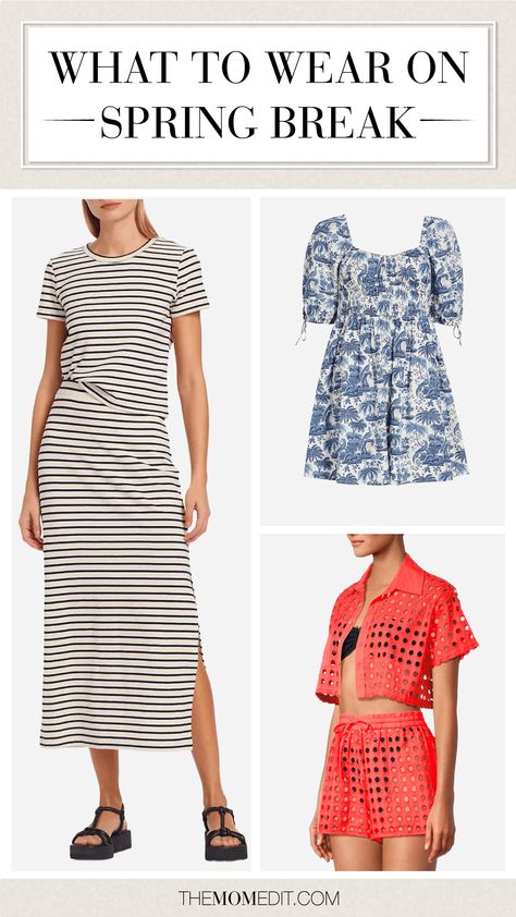 Now on the blog with @saks. #SaksPartner #Saks Spring Break Locations, Pretty Flip Flops, Spring Break Packing, Spring Break Getaways, Pretty Sneakers, Packing Clothes, Flattering Swimsuits, Hunza G, 20 Off Sale