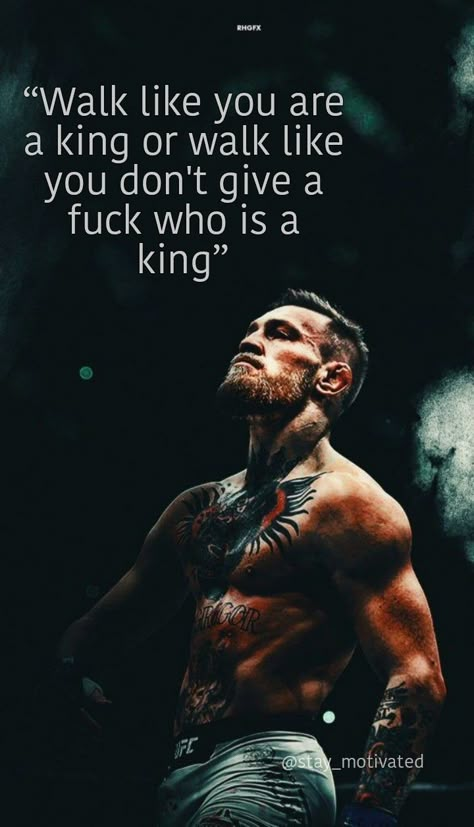 Conor Mcgregor Quotes, Alpha Male Quotes, Fighter Quotes, Motivation Background, Connor Mcgregor, Notorious Conor Mcgregor, Hustle Money, Ufc Fighter, Boxing Quotes