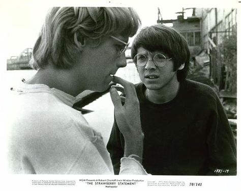 strawberry statement Bob Balaban, Bud Cort, Counter Culture, The 1960s, Do You Remember, 1960s, Actors, Couple Photos, Film