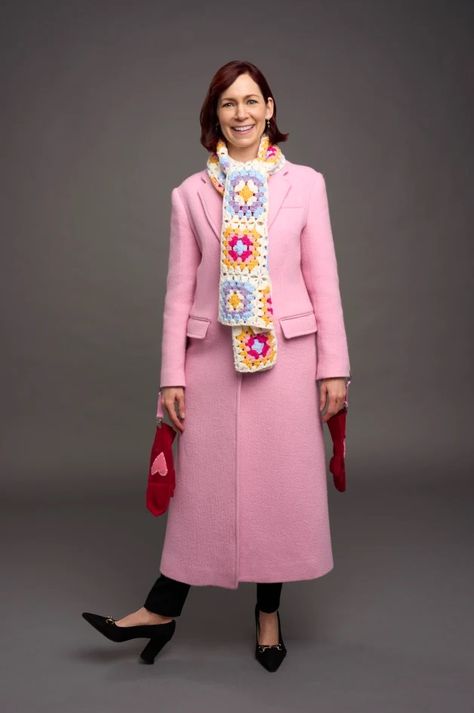 Elsbeth Tascioni Cary Agos, Sarah Steele, Cush Jumbo, Archie Panjabi, The Good Wife, Style Muse, Movies Outfit, Crochet Inspiration, Pink Coat