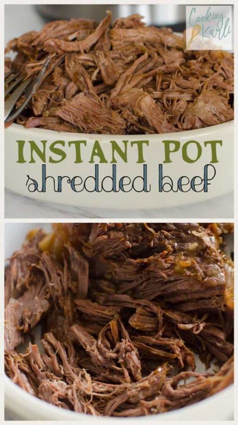 Instant Pot Shredded Beef, Shredded Beef Sandwiches, Hot Beef Sandwiches, Shredded Beef Recipes, Beef Recipe Instant Pot, Cooking With Karli, Roast Beef Sandwich, Sirloin Tip Roast, Sandwich Bar