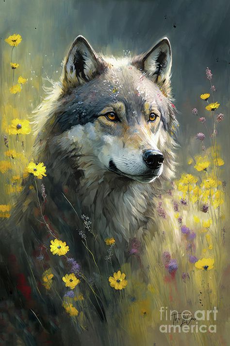 Wolf Paintings Acrylic, Wolves Painting Acrylic, Wolf Paintings, Watercolor Wolf, European Robin, Spiritual Animal, Watercolor Paintings Nature, Wolf Artwork, Wolf Painting