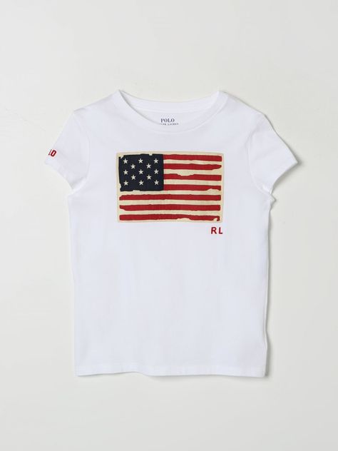 T-Shirt POLO RALPH LAUREN Kids color White Cool Christmas Presents, European School, Ralph Lauren T Shirt, Nyc Clothes, Ralph Lauren Tshirt, Polo Ralph Lauren Kids, Wishlist Clothes, Patchwork Top, Ralph Lauren Kids