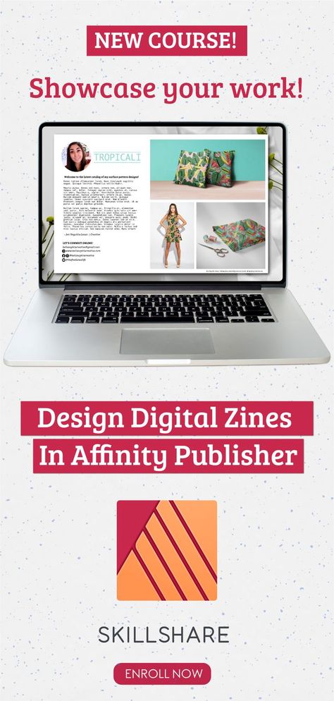 I have a new course live on Skillshare today! Learn to design digital zines in affinity publisher with me 🙂 In this course, I share more about my 6 year journey running an indie zine and walk you through the process of designing and launching your own zine on issuu.com. If you are interested in showcasing your art or design work in an interesting way or want to do something on a larger scale with a group of your friends, this is the class for you! Indie Zine, 90s Zines, Digital Zine, Affinity Publisher, Affinity Designer, Work Design, The Class, Design Digital, Design Working