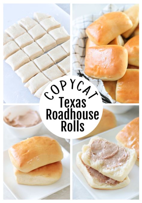 Texas Roadhouse Rolls With Cinnamon Honey Butter Assorted Breads, Texas Roadhouse Rolls Recipe, Copycat Texas Roadhouse Rolls, Copycat Texas Roadhouse, Roadhouse Rolls, Texas Roadhouse Rolls, Honey Butter Recipe, Parker House Rolls, Cinnamon Honey Butter