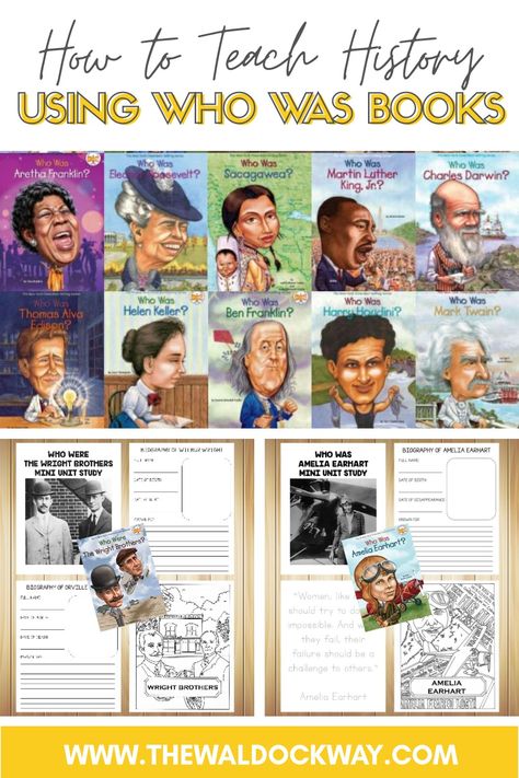 Who Was Books, Elementary History, American History Homeschool, Unit Studies Homeschool, Homeschool Social Studies, Homeschool Books, History Curriculum, Homeschool Kids, Unit Studies