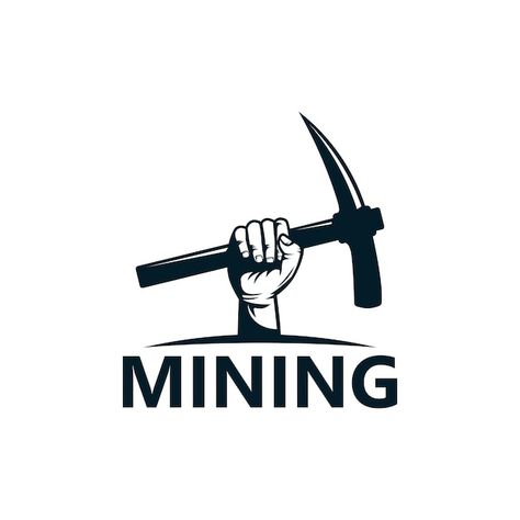 Mining logo template design vector | Premium Vector #Freepik #vector #miner #mining-industry #mining-icon #mining Mining Logo Design, Mining Logo, Logo Design Ideas, Tattoo Design Drawings, Design Vector, Logo Design Inspiration, Logo Inspiration, Logo Templates, Vector Logo