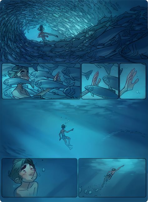 Graphic Novel Style Illustrations, Story Book Art Style, Graphic Novel Page, Graphic Novel Pages, Nicholas Kole, Graphic Novel Illustration, Comic Graphic, Animation Storyboard, Comic Layout