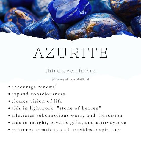 Azurite Malachite Crystal Meaning, Azurite Crystal Meaning, Azurite Meaning, Azurite Crystals, Crystal Healing Chart, Earth Gift, Orgone Energy, Spiritual Crystals, Azurite Malachite