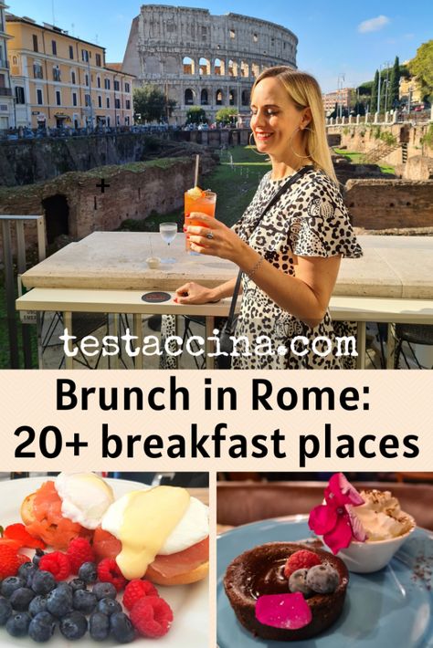 Breakfast In Rome Italy, Brunch In Rome, Rome Breakfast, Roma City, European Breakfast, Rome Trip, Italy Trip Planning, Rome Food, Europe 2023