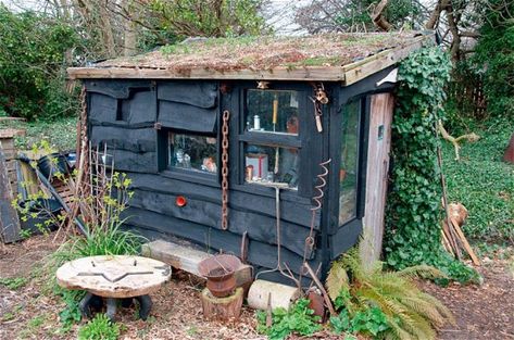 Allotment Shed Ideas, Allotment Shed, Allotment Ideas, Small Wood Stove, Allotment Garden, Shed Tiny House, Tiny House Blog, Allotment Gardening, Backyard Buildings