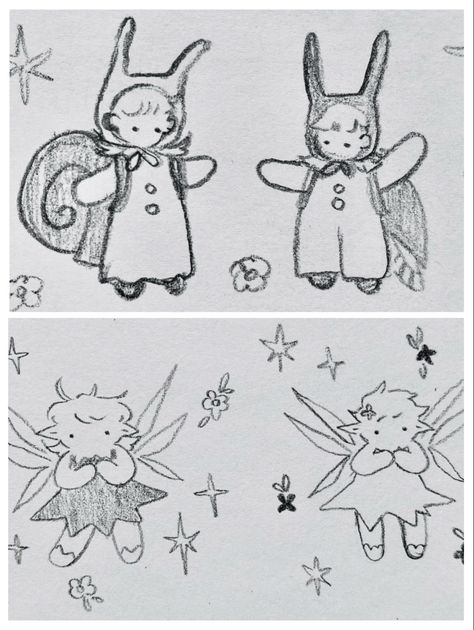 Whimsigoth Doodles, Fairytale Doodles, Doodles In Class Ideas, Future Drawing Ideas, Dream Drawing Ideas, Dreamy Doodles, Fairy Sketches, Fairy Doodle, Whimsical Sketches