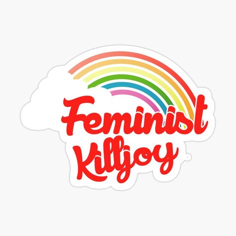 Feminist killjoy retro rainbow by BubbSnugg LC | Redbubble Feminist Killjoy, Retro Rainbow, Rainbow