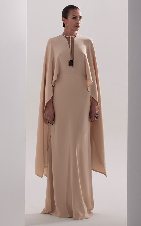 Women's Bibhu Mohapatra Pre Fall 2024 Collection | Moda Operandi Elegant Abayas, Ivory Maxi Dress, Bibhu Mohapatra, Elegant Long Dress, Afrikaanse Mode, Stephane Rolland, Mode Abaya, Satin Evening Dresses, فستان سهرة