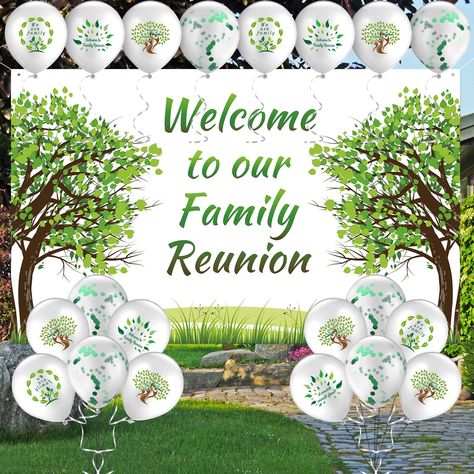 Black Family Reunion, Family Reunion Banners, Family Reunion Themes, Family Reunion Decorations, Reunion Decorations, Reunion Party, Tree Theme, Family Reunion Planning, Kids Gift Guide