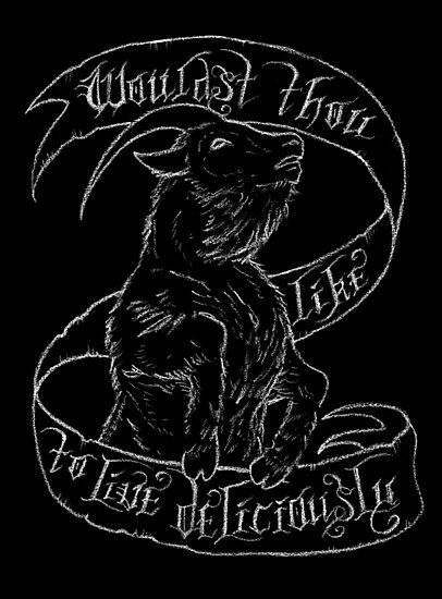 Living Deliciously, Pencil On Black Paper, The Vvitch, Live Deliciously, Black Phillip, Arte Grunge, Piercings Unique, Original Illustration, Awesome Art