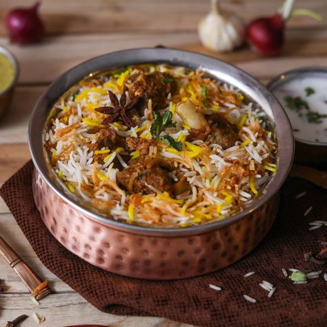 Biryani Aesthetic, Savory Rice, Saffron Rice, Chicken Biryani, Rice Dish, Lunch Menu, Restaurant Offers, Marinated Chicken, Rice Dishes