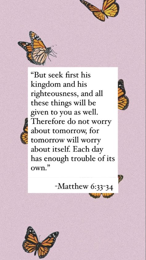 Matthew 6 33-34, Matthew 6 33, Matthew 6, Quotes, Quick Saves