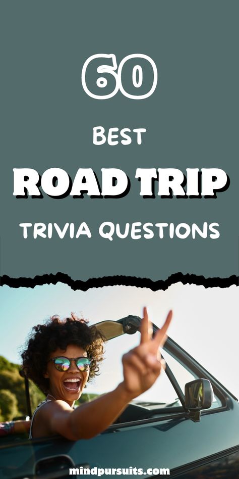 Make your next journey unforgettable with the 60 best road trip trivia questions! Perfect for keeping everyone entertained on the go, these fun and challenging questions will make your road trip a blast. #RoadTripTrivia #TravelFun Car Questions Road Trips, Road Trip Questions, Road Trip Music, Arkansas Road Trip, Challenging Questions, Driving In Italy, Trans Canada Highway, Trip Activities, European Road Trip