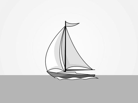 Sailing boat drawing for small tattoo Sailing Boat Drawing, Sailboat Tattoo Simple, Sailing Boat Illustration, Coral Reef Drawing, Sailboat Drawing, Boat Sketch, Sailboat Tattoo, Boat Illustration, Boat Drawing