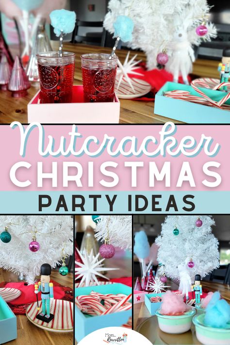 Nutcracker Birthday Party Games, Nutcracker Christmas Party Food, Land Of Sweets Nutcracker Party Food, Nutcracker Themed Tree, Nutcracker Dinner Party, Nutcracker Candy Bar, Nutcracker Themed Treats, Nutcracker Themed Party Food, Nutcracker Painting Party