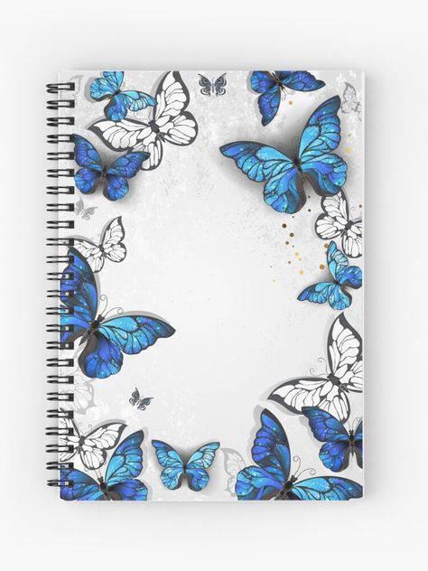 Butterfly Cover Page Design, Notebook Cover Design Butterfly, Butterfly Journal Cover, Butterfly Front Page Design, Creative Cover Page Design, Butterfly Border Designs For Projects, Front Paper Design, Notebook Front Page Design, Notebook Design Ideas Cover