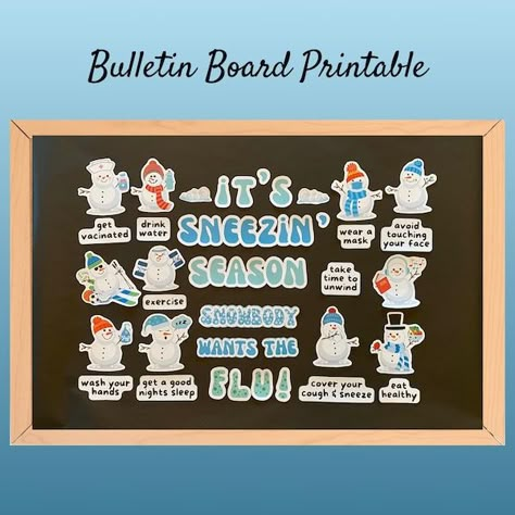 View Bulletin Board Kits by ProfessioNotion on Etsy Winter Nutrition Bulletin Board, Surgery Bulletin Board Ideas, Work Bulletin Boards Hospital, Fall Nursing Bulletin Boards, Bulletin Board Ideas For School Nurse, Hospital Unit Bulletin Board Ideas, Healthcare Bulletin Boards, Thanksgiving Nurse Bulletin Board, November School Nurse Bulletin Board Ideas