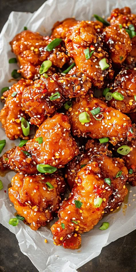 Sweet & Spicy Korean Fried Chicken [45 Minutes] – Chasety Sweet Fried Chicken, Chicken Breast Recipes Spicy, Spicy Dishes Recipes, Spicy Sweet Chicken, Korean Chicken Recipe, Crispy Korean Fried Chicken, Korean Spicy Chicken, Sweet Spicy Chicken, Spicy Korean Chicken