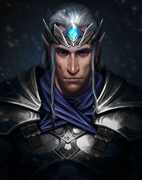 MZLowe verified link on 9/21/2017 Source: Artist's page on ArtStation.com Artist: Sergey Kondratovich Title: Warlock 2 Tags: Fantasy art, male character, elf, king, sorcerer, warlock Elf Concept Art, Snow Elves, Snow Elf, Dnd Elves, Portraits Male, Fantasy Elf, Elf King, Elf Warrior, Elf Characters