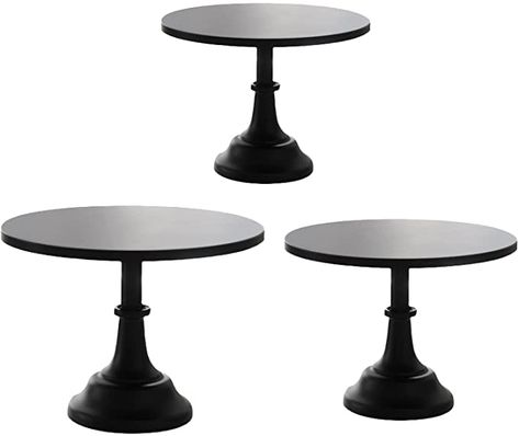 DSFSAEG 3 Pcs Iron Cake Stand Dessert Serving Tray for Wedding Birthday Party Decoration Black : Amazon.de: Home & Kitchen Wedding Dessert Cupcakes, Iron Cake Stand, Tray For Wedding, Black Cake Stand, Small Cake Stand, Cake Display, Colorful Cakes, Dessert Cupcakes, Small Cake