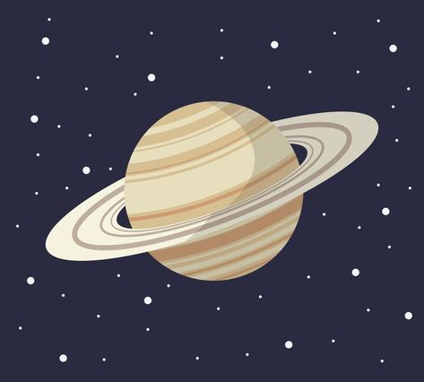 Cartoon Solar System, Space With Stars, Solar System Design, Solar System For Kids, Stars Vector, Saturn Planet, Dark Space, Solar System Planets, The Cartoon