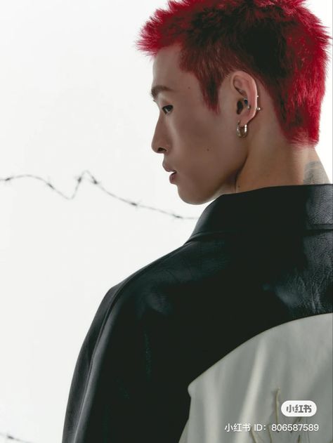 Cool Hair Men, Pose Drawing Reference Male, Red Spiky Hair, Red Buzzcut, Spiky Hair Men, Red Hair Man, Haircut Reference, Reference Male, Hairstyle Pictures