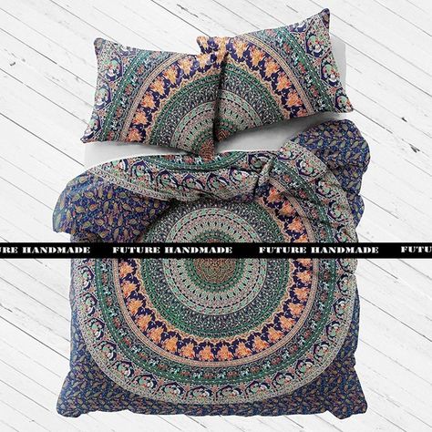 Mandala Quilt, Duvet Covers Bohemian, Mandala Duvet Cover, Mandala Bedding, Boho Duvet Cover, Boho Duvet, Queen Size Duvet Covers, Bohemian Bedding, Indian Mandala