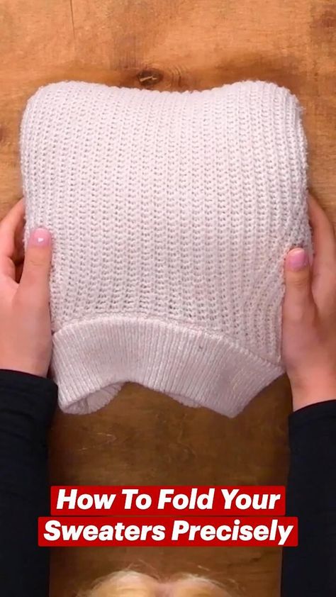 Pin on Clothing Tricks & Tips Orginazation Ideas Clothes, Moving Jewelry Tips Packing Hacks, How To Fold Turtle Neck, How To Fold Chunky Sweaters, Folding Winter Clothes, How To Fold Coats, How To Fold A Turtleneck, How To Fold Bulky Sweater, Folding Bulky Sweaters