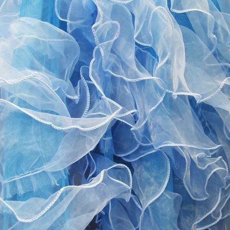 Fabric Draping, Transparent Fabric, Fabric Photography, Puffy Dresses, Light Blue Aesthetic, Wedding Party Decor, Craft Wedding, Organza Fabric, Color Textures