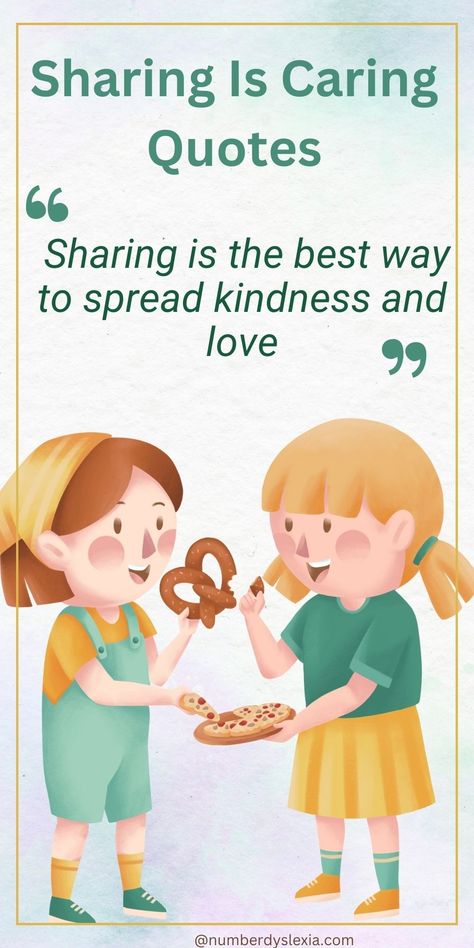 Explore the warmth of generosity with "Sharing is Caring" quotes. Discover inspiring words that highlight the beauty of sharing, fostering kindness & connection. Ideal for kids & friends, these quotes serve as gentle reminders of the positive impact sharing can have on our relationships & communities. Enhance your day with uplifting images & thoughtful sentiments the powerful act of caring through sharing.#sharingiscaringquotes #sharingiscaringquotesforkids #sharingiscaringquotesinspiration Sharing And Caring Images, Sharing And Caring Activity For Kids, Sharing Is Caring Images, Sharing And Caring Quotes, Sharing Is Caring Quotes, Thoughts For Kids, Caring Quotes, Blessing Ring, Foster Kid