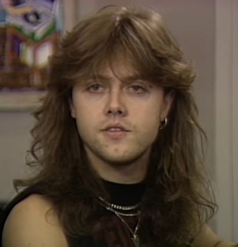 Lars Ulrich Smile, Metallica 90s, Metal Hairstyles, 80s Haircuts, 80s Hair Metal, 90s Bands, Lars Ulrich, Cliff Burton, Silly Bands