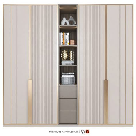 Furniture Composition 32 Wardrobe Exterior, Wardrobe Shutters, Classical Bedroom, Wardrobe Laminate Design, Wardrobe Design Modern, Bedroom Interior Design Luxury, Luxury Closets Design, Doors Interior Modern, Wardrobe Designs