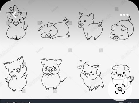 Cute Piggy Tattoos, Small Flying Pig Tattoo, Piggy Tattoo Cute, Tiny Pig Tattoo, Little Pig Tattoo, Cute Pig Tattoo, Piggy Tattoo, Cute Pig Drawing, Piggy Drawing