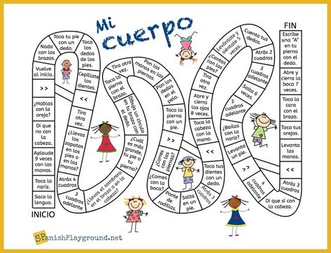 Spanish Body Parts Activities - Spanish Playground Spanish Body Parts, Spanish Games For Kids, Body Parts In Spanish, Spanish Classroom Activities, Spanish Games, Spanish Lessons For Kids, Elementary Spanish, Spanish Teaching Resources, Teaching Time