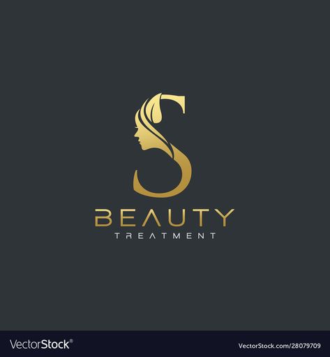 S Logo Aesthetic, Hairdresser Logo Design Ideas, S D Logo Design, S Beauty Logo, Beauty Parlour Logo Design, Parlour Logo Design, Beauty Parlour Logo, Face Logo Design, Hairdresser Logo